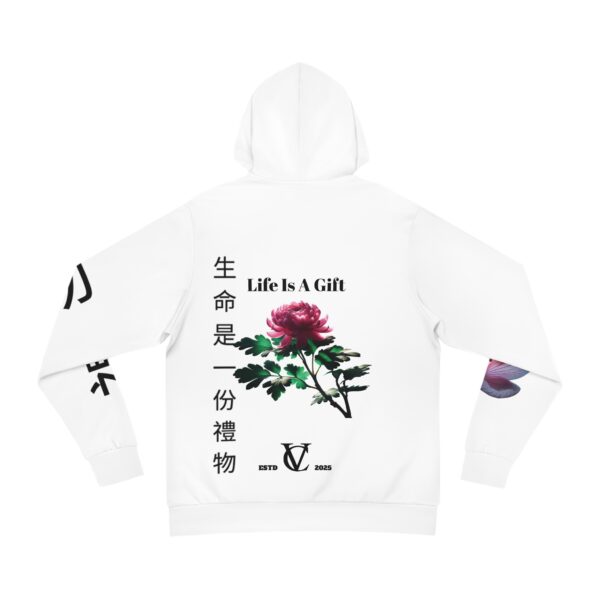 Life is a Gift Fashion Hoodie (White) - Image 2