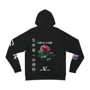 Life is a Gift Fashion Hoodie (Black)