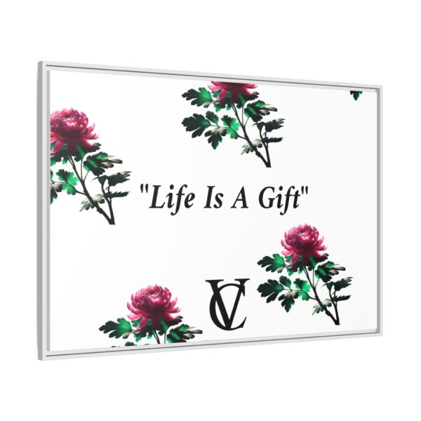 "Life Is A Gift" Matte Canvas (Framed) - Image 22