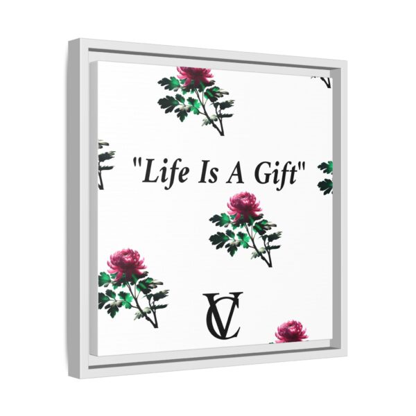"Life Is A Gift" Matte Canvas (Framed) - Image 8