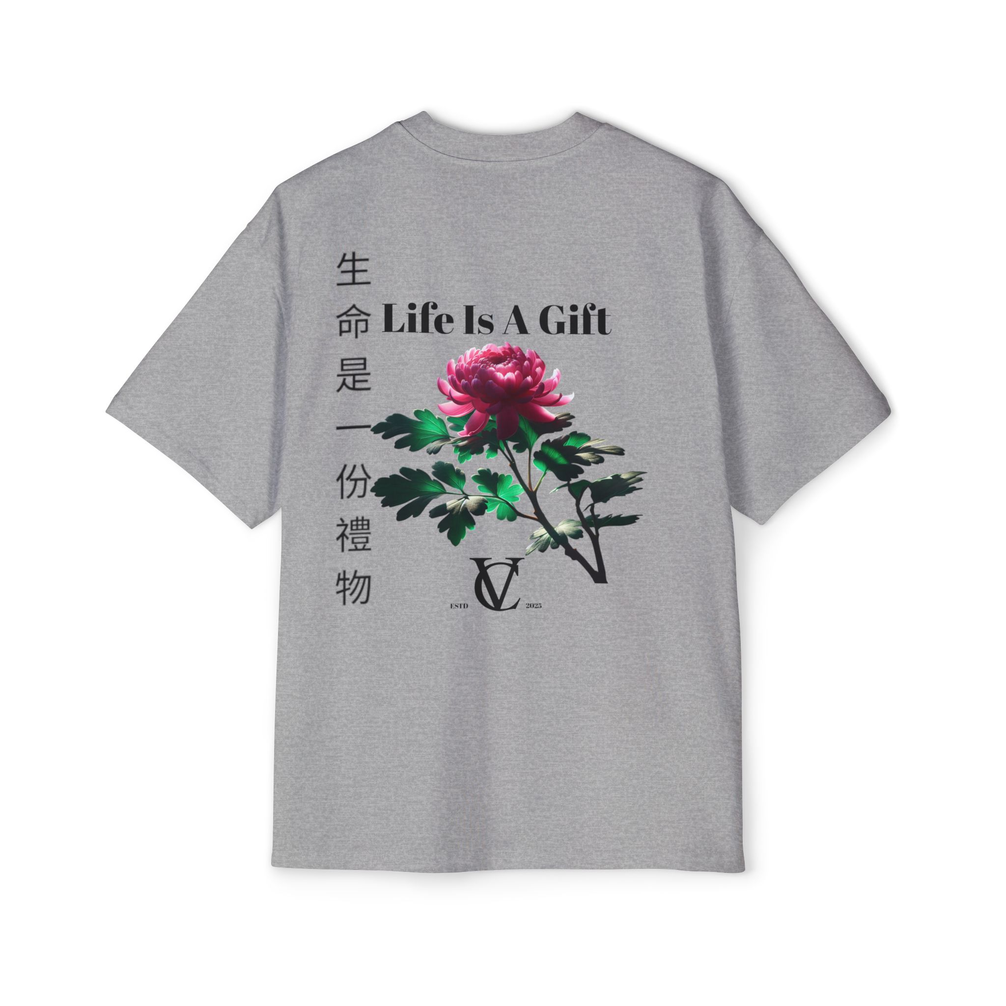 Oversized Tee - Life is a gift - Image 3