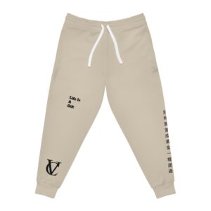 Life Is A Gift Athletic Joggers (Beige)