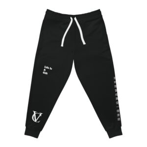 Life Is A Gift Athletic Joggers (Black)